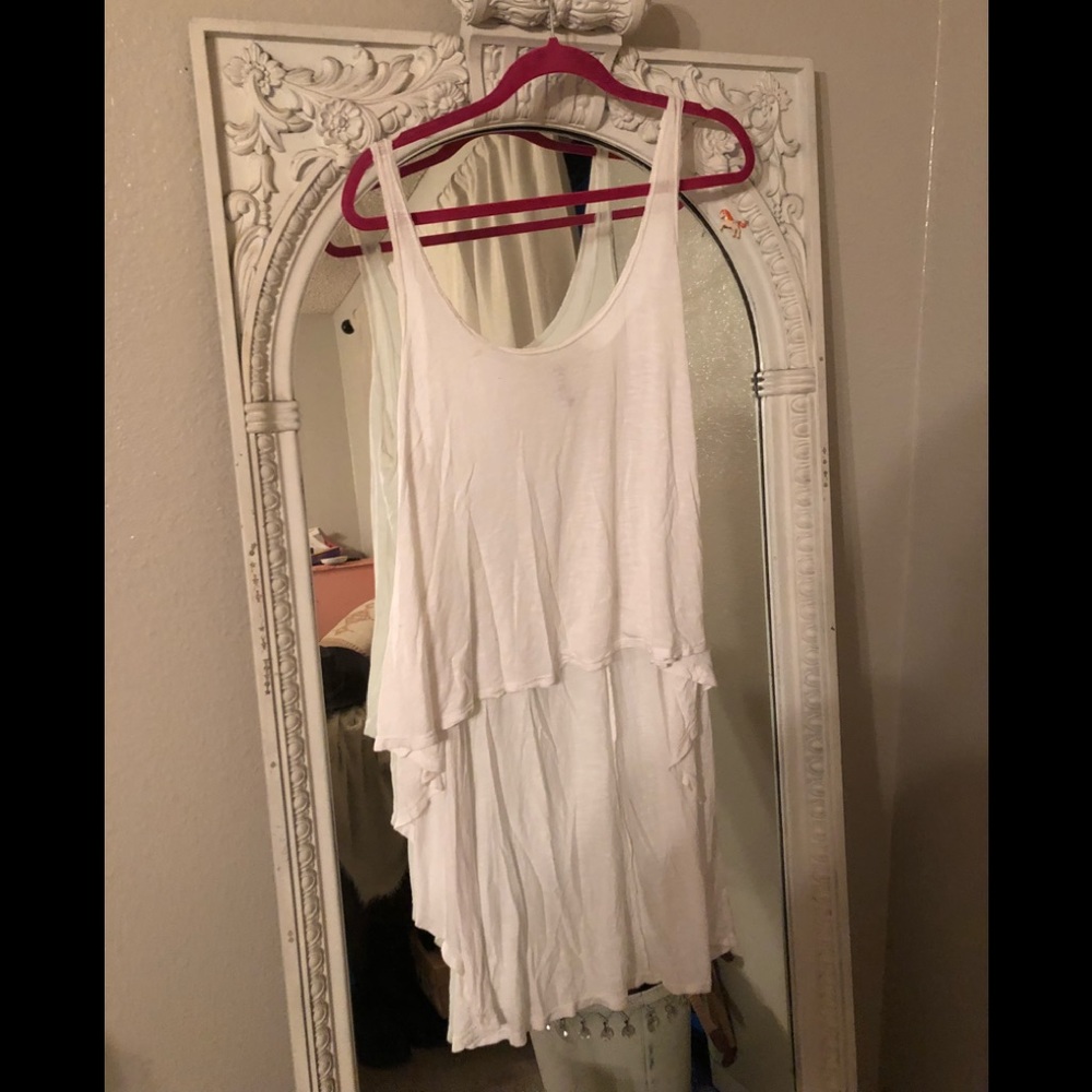 LF Emma & Sam Basic White Cotton Layering Tank